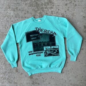Teal Graphic Men's Sweater
